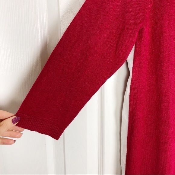 New J. Jill Linen Side Panel 3/4 Sleeve Sweater - Picture 3 of 8